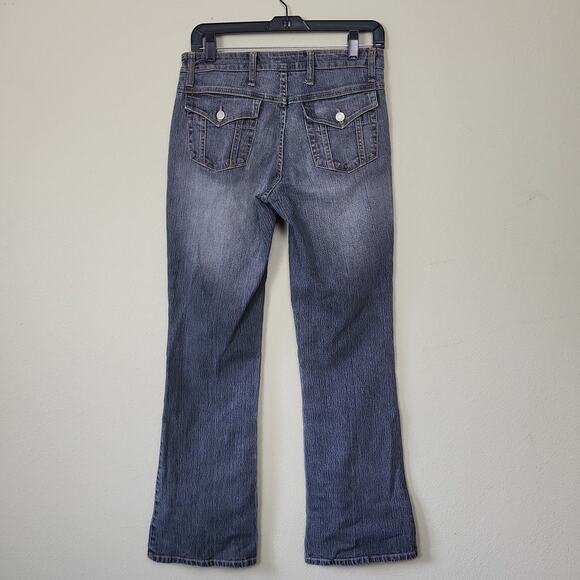 No Boundaries Womens Gray Stretch Regular Fit Low Rise Bootcut Jeans Size 9 - Picture 2 of 10